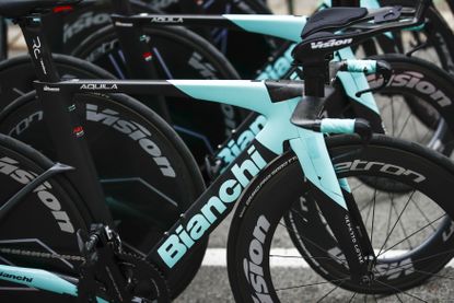 Bianchi bikes at the Vuelta a España 2023