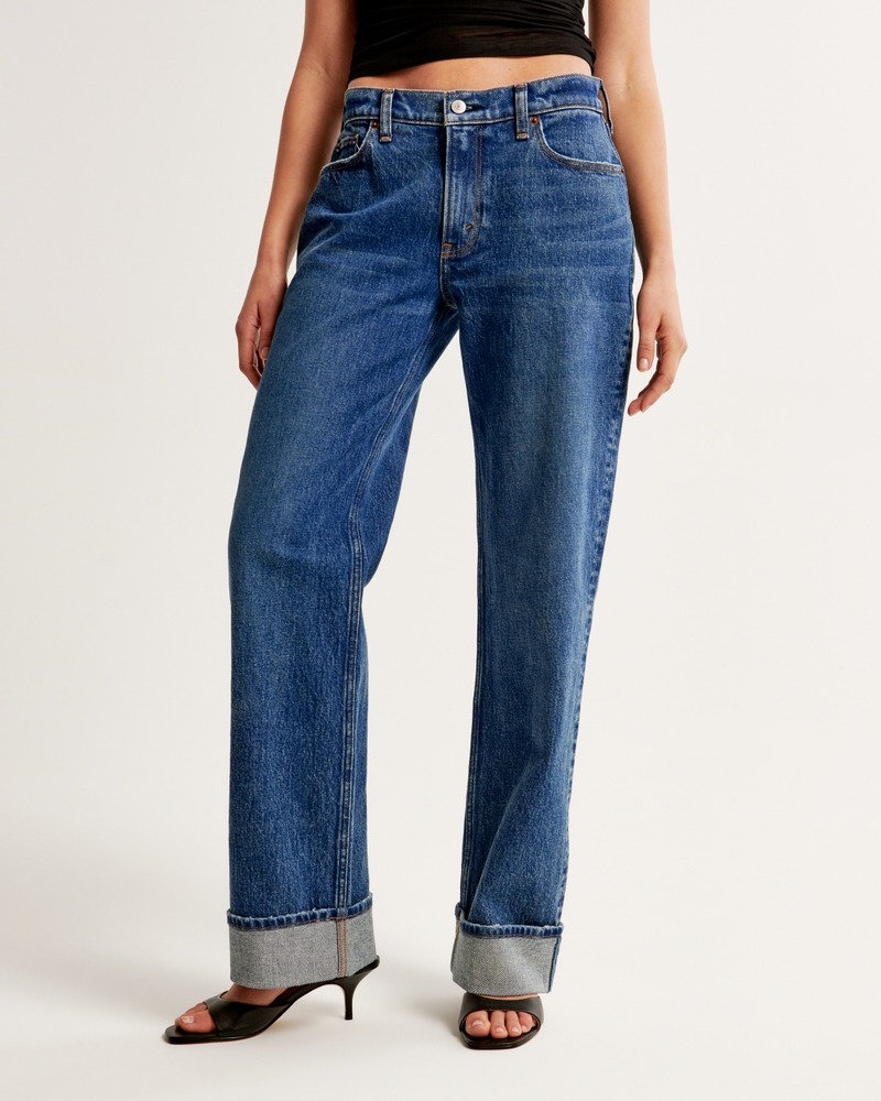 abercrombie, Low Rise Baggy Jean