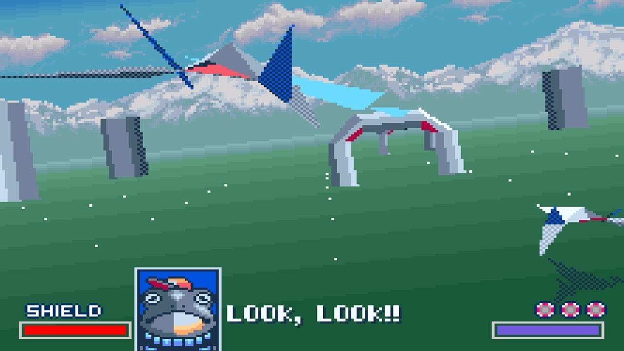 The Super Nintendo's Super FX chip in action during Star Fox