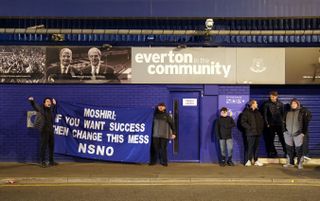 Everton fan protest