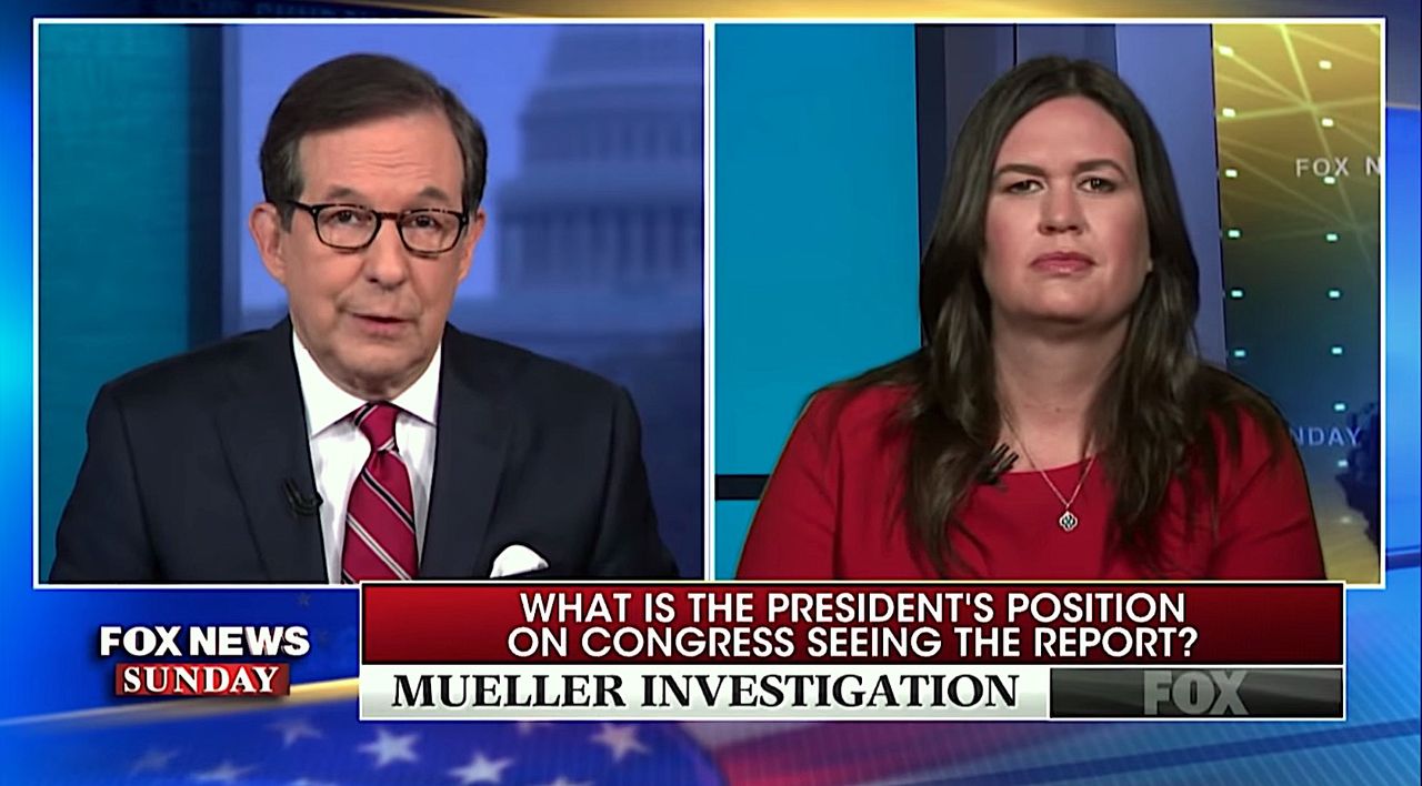 Sarah Huckabee Sanders talks with Chris Wallace