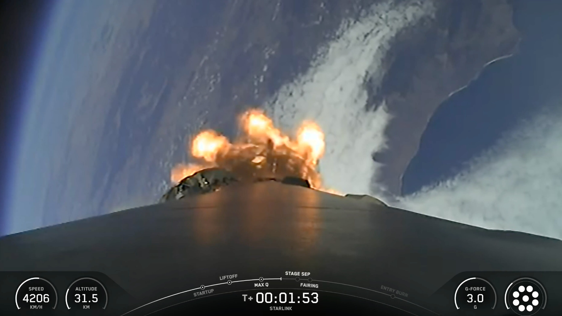 A SpaceX Falcon 9 rocket launches 19 Starlink satellites toward orbit from California&#039;s Vandenberg Space Force Base on July 31, 2025.
