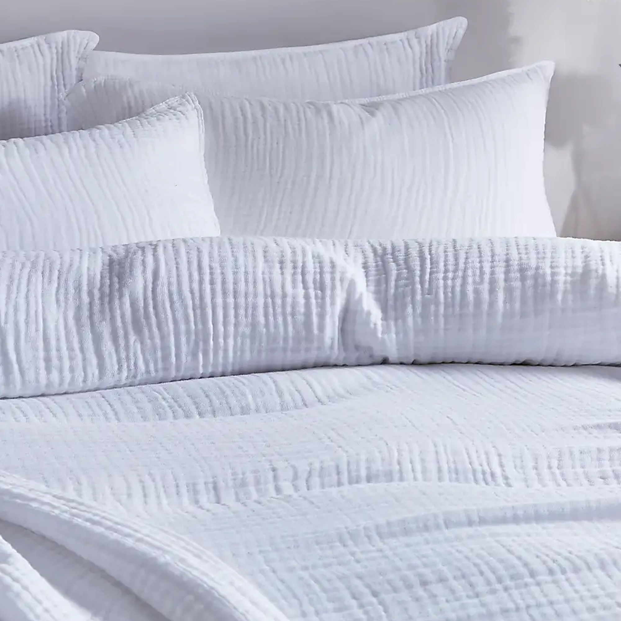 Dunelm, Cotton Muslin Duvet Cover and Pillowcase Set