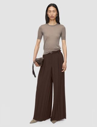 Tibre Airy Plissé Trousers