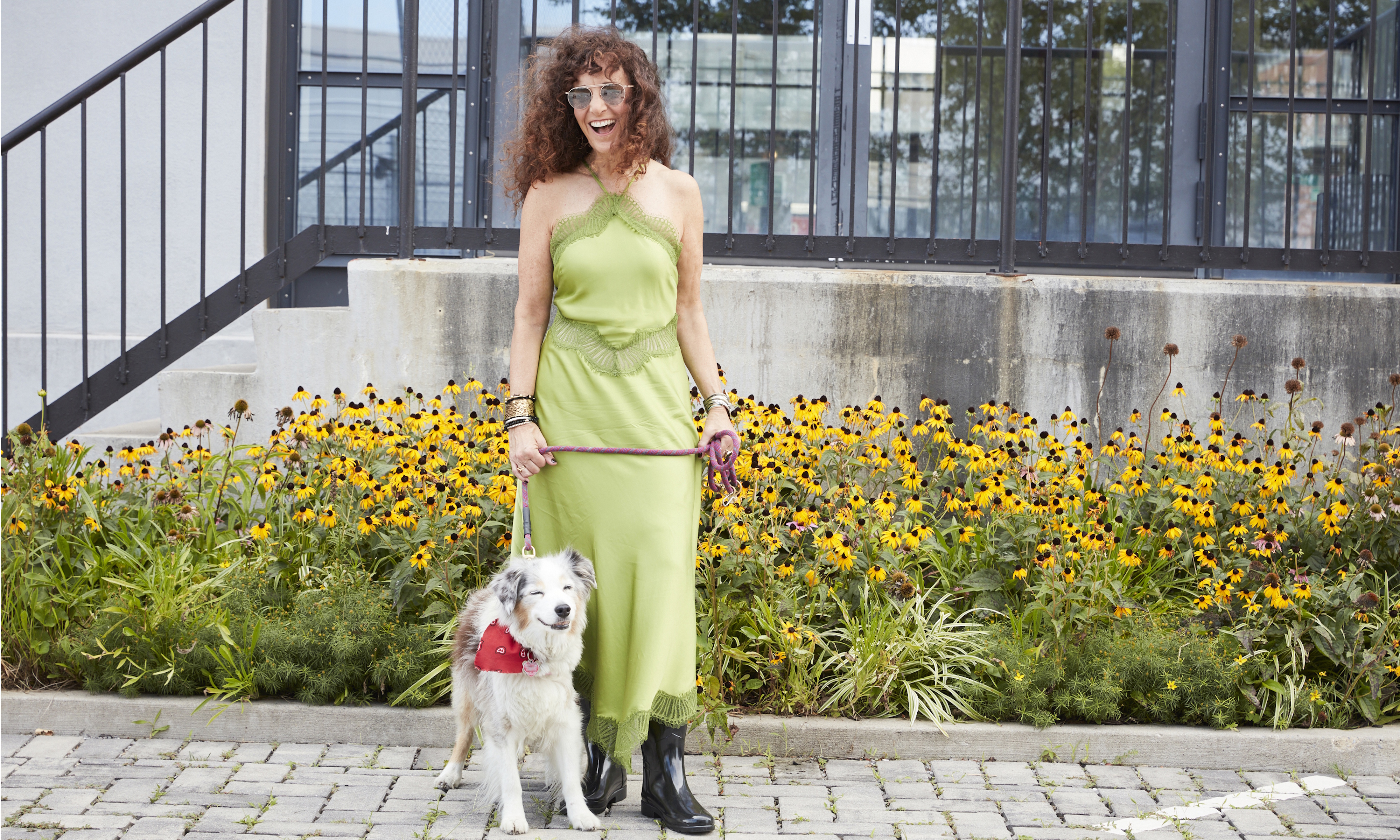 Laurie Blumenfeld and her dog Ava