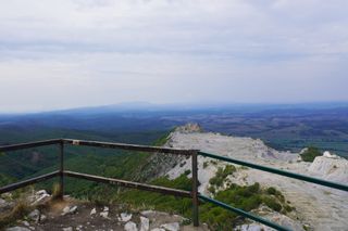 Image shows the view from the highest point in the Bükk national park