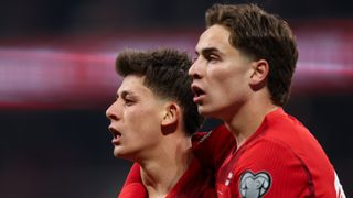 Turkey duo Arda Guler and Kenan Yildiz during World Cup 2026 qualifying