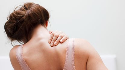 woman with back pain