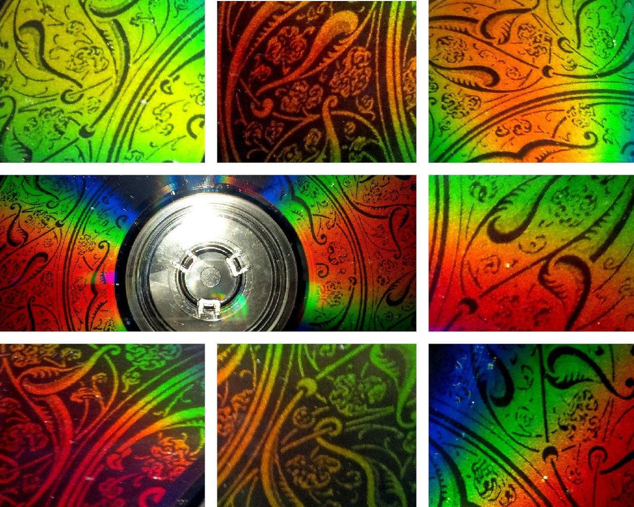Burning imagery onto a CD's data surface