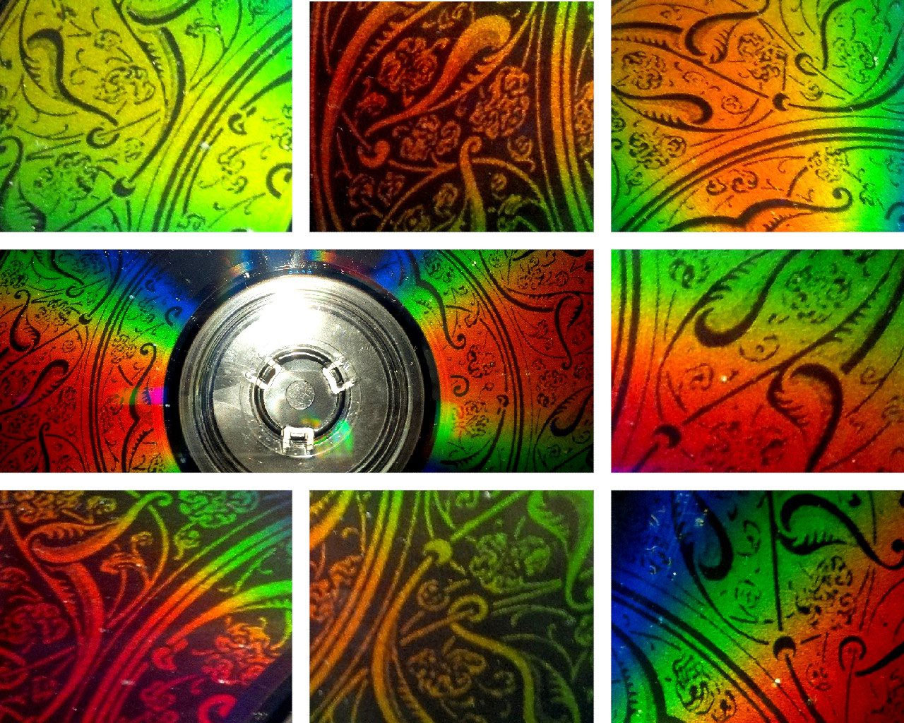 Burning imagery onto a CD's data surface