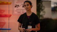 Supriya Ganesh as Dr. Samira Mohan on The Pitt.