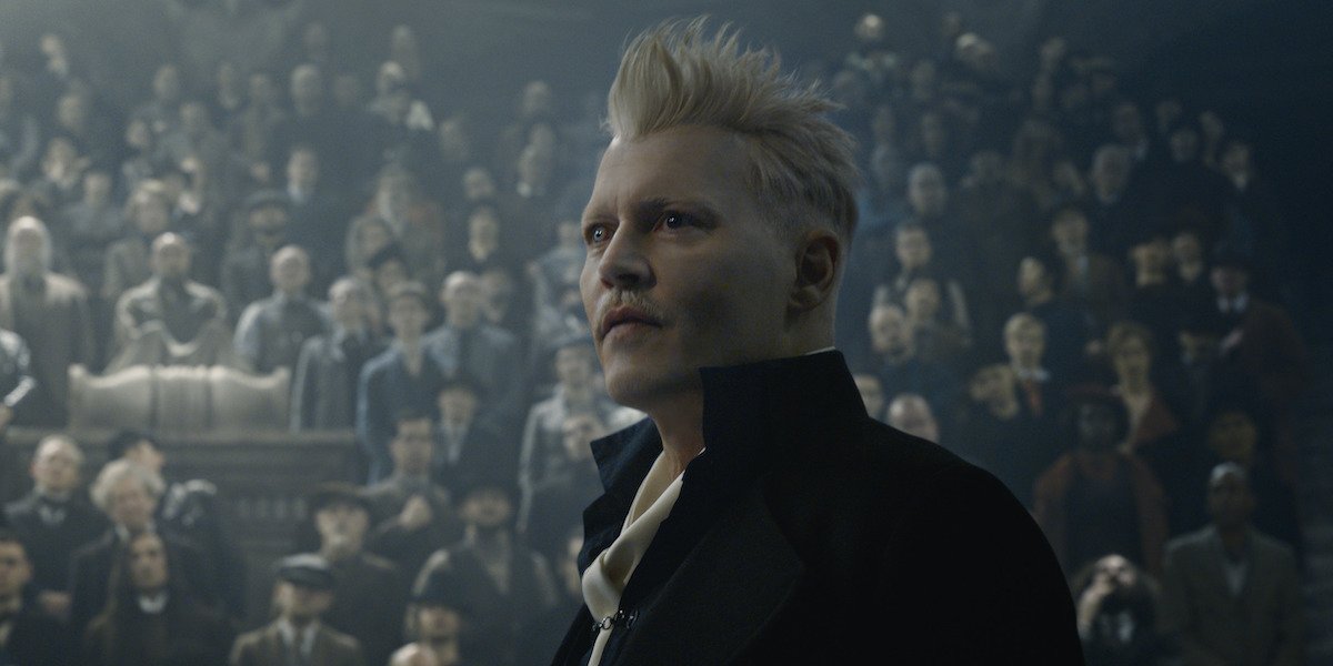 Johnny Depp as Gellert Grindelwald in Fantastic Beasts 2