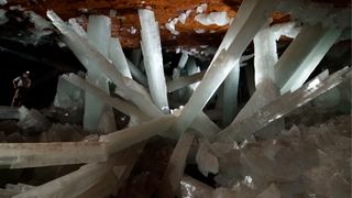 Crystal Cave of Naica in Mexico.