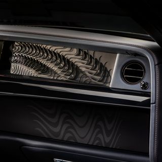 Interior design detail in weaving water motif of Rolls-Royce Phantom Syntopia with Iris van Herpen