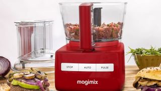 Magimix food processor chopping beef