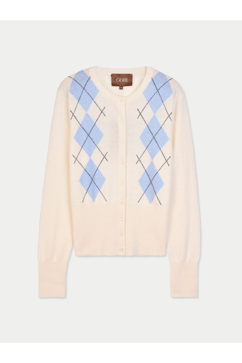 Cashmere Argyle Cardigan