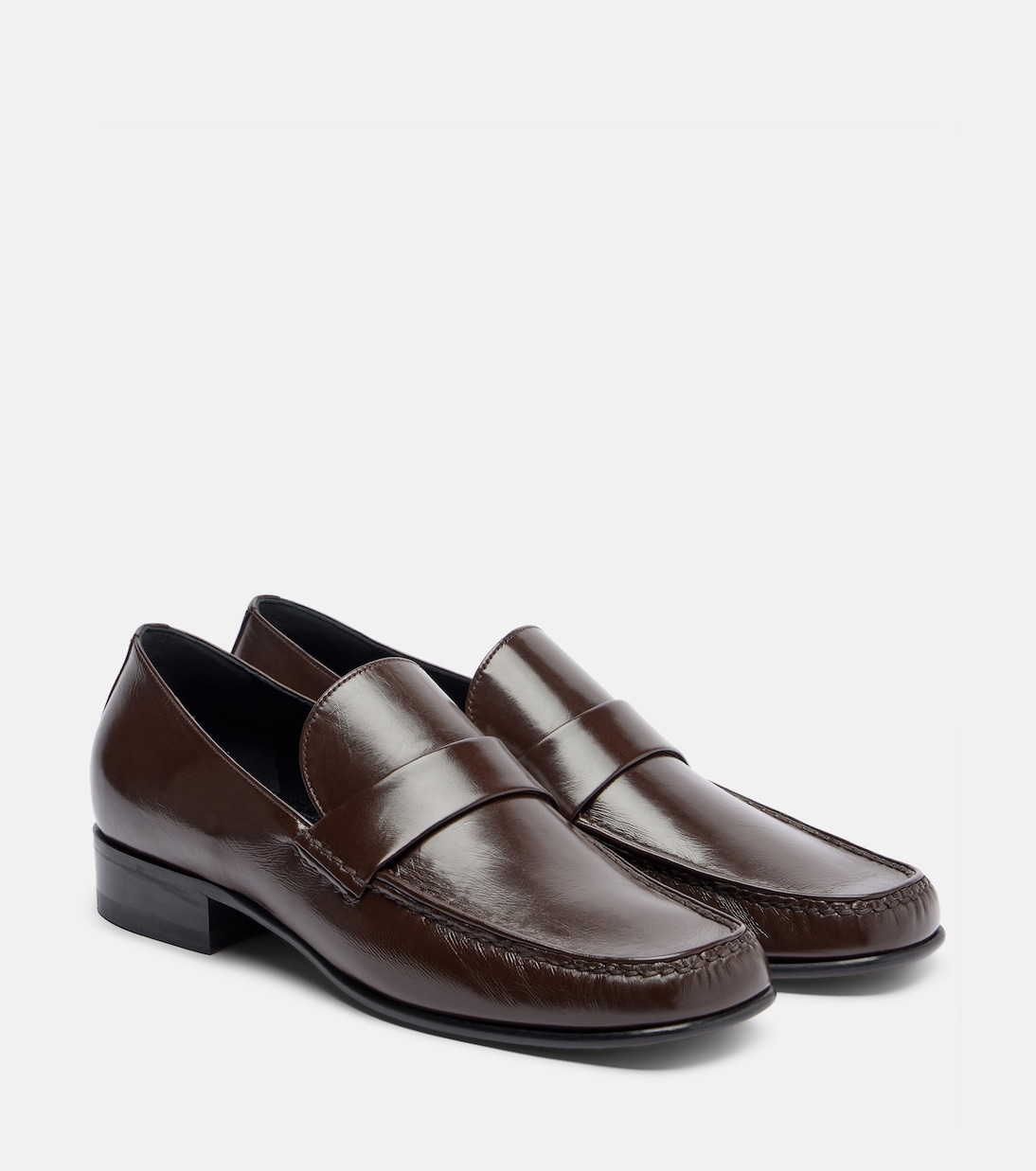 Leather Loafers in Brown - Phoebe Philo
