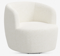 Boucle Rue swivel chair, Lulu and Georgia