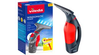 An electronic battery-operated shower squeegee window vacuum by Vileda