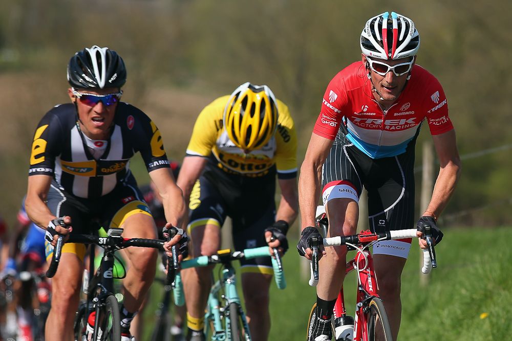 Frank Schleck (Trek Factory Racing) climbs the Keutenberg in 2015