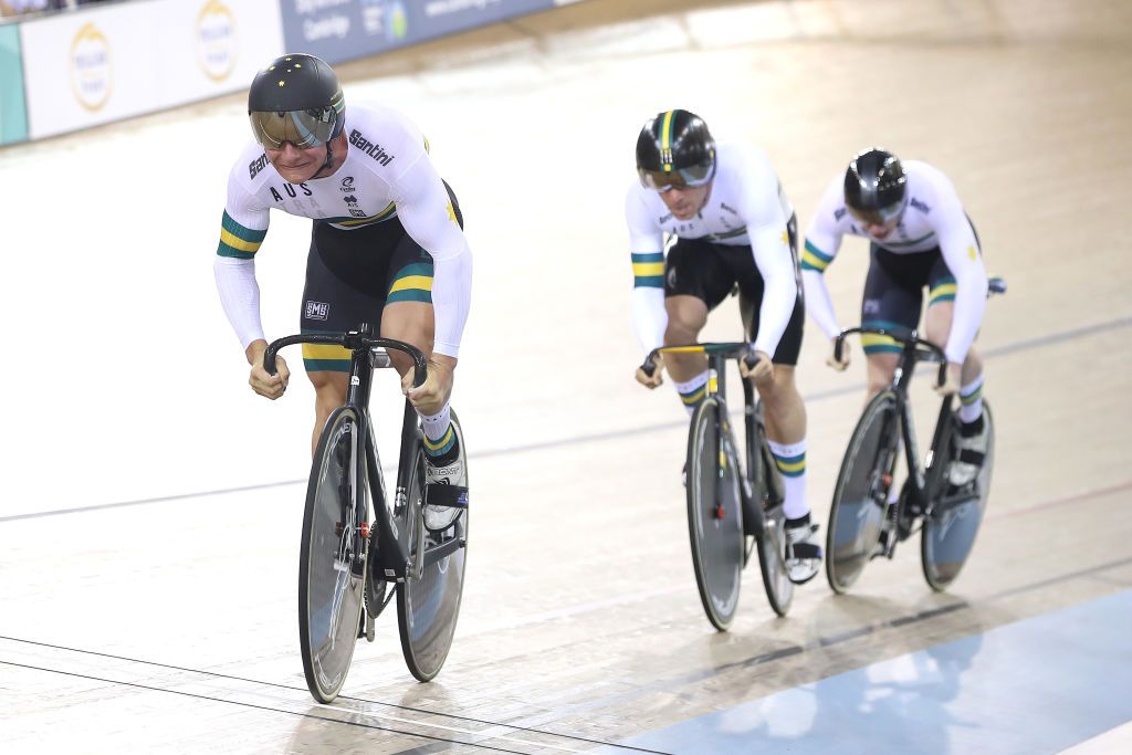 Australia's men take on the team sprint