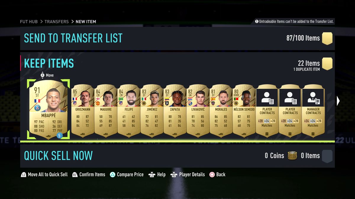 FIFA 22 Prime Gaming Pack 11 gives you a 83+ rated player pick ...