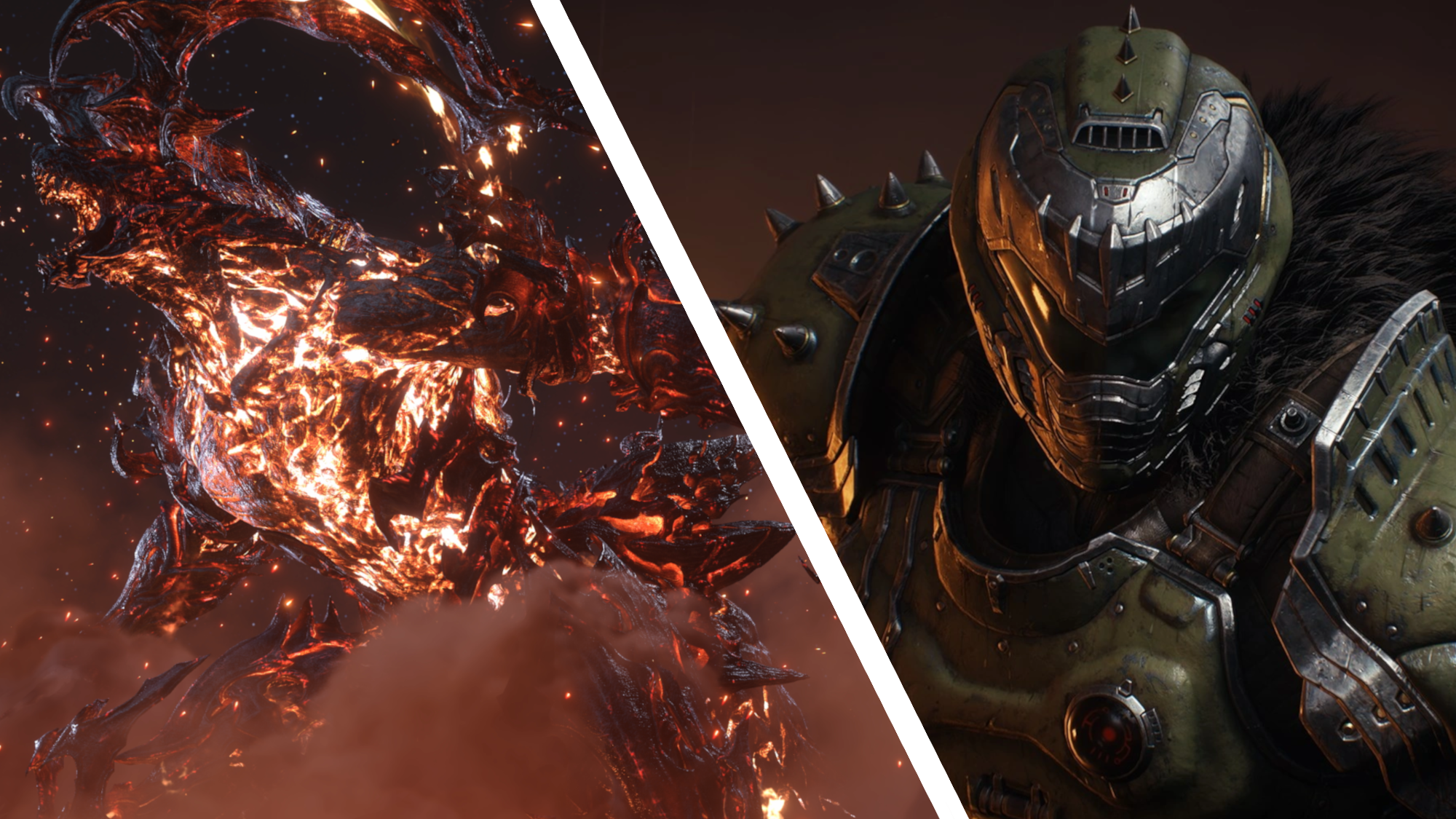 Ifrit in FF16 &amp; Doom Slayer in Doom The Dark Ages
