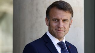 France's President Emmanuel Macron looks on before welcoming Belgium's Prime Minister for a working lunch at the presidential Elysee Palace in Paris, on April 29, 2025. (Photo by Ludovic MARIN / AFP) (Photo by LUDOVIC MARIN/AFP via Getty Images)