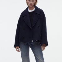Oversize Wool Blend Jacket, $169