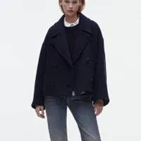 Oversize Wool Blend Jacket, $169 (£119) | Zara