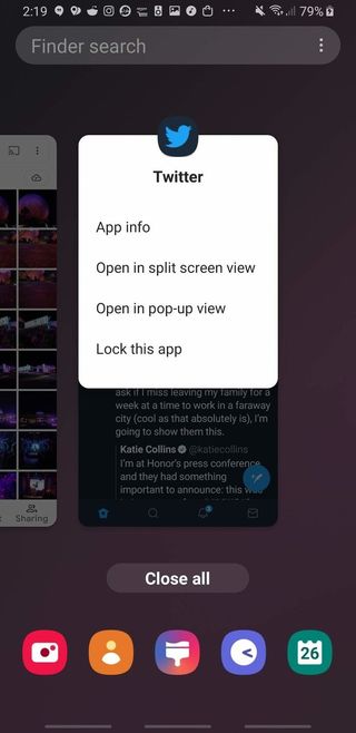 Open in split screen
