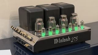 A McIntosh 275 integrated tube amp at the McIntosh House of Sound