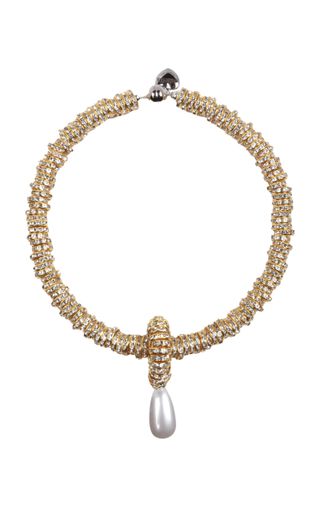 Julietta Pearl, Crystal Gold-Tone Necklace