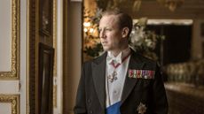 THE CROWN Netflix TV series with Tobias Menzies as Philip, Duke of Edinburgh