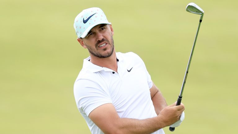 Brooks Koepka take a shot during the second round of the 2022 US Open