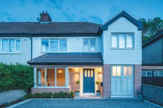 extending over a garage offered new space for this home