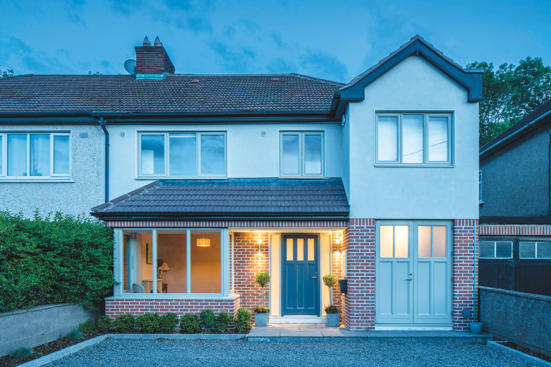 extending over a garage conversion added lots of extra space for this home