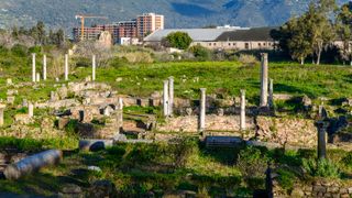 The Columns of Hippo Regius, a Phoenician, Berber and Roman city in the Annaba Province, Algeria.