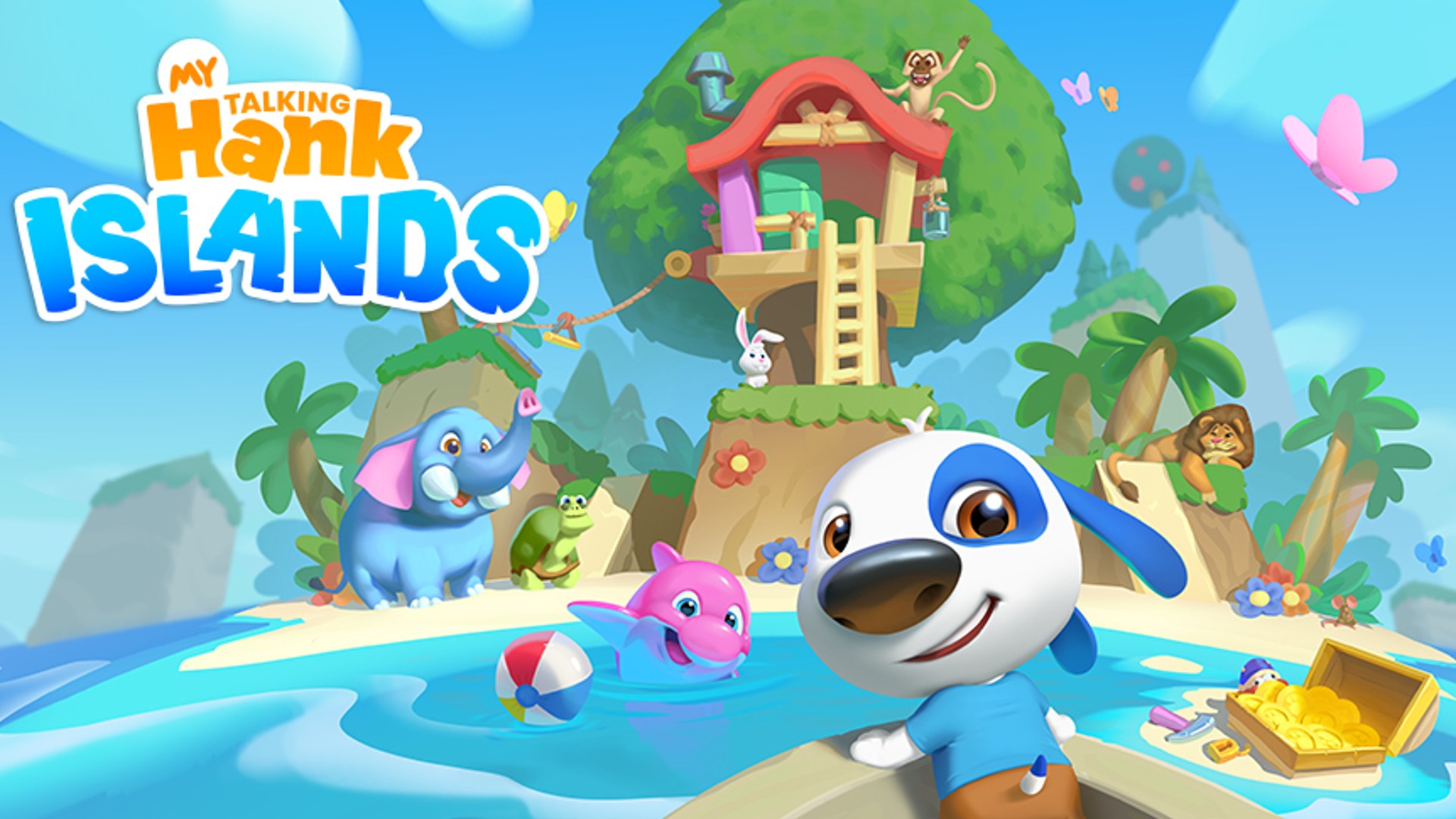 Talking Hank stars in a new mobile gaming adventure from Talking Tom & Friends that combines virtual pet caretaking with exciting island exploration