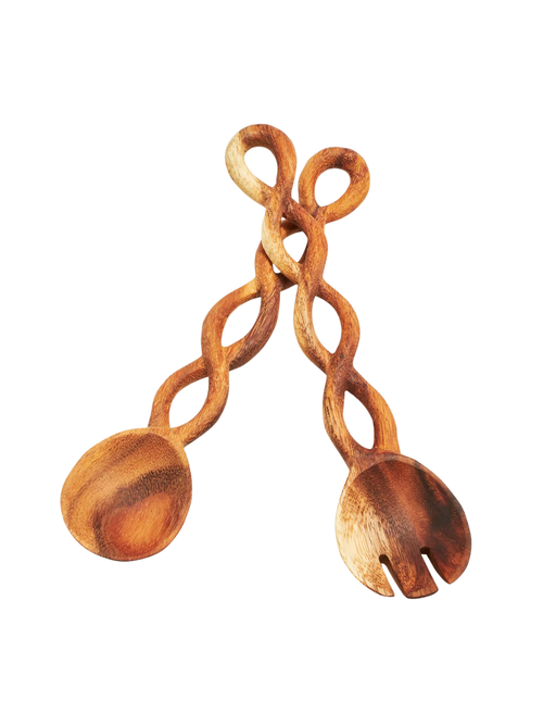 Acacia Twist Servers, Set of 2