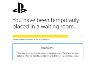 A screenshot of the waiting line at PlayStation Direct