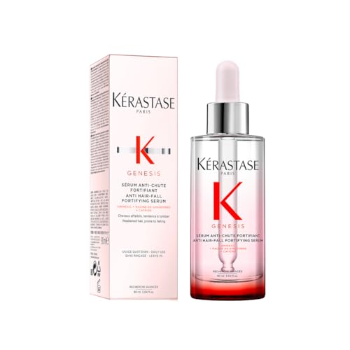 Kérastase Genesis Hair Serum, Nourishing & Fortifying Leave-In Conditioner, for Weakened Hair, With Ginger Root & Edelweiss Flower, Sérum Anti-Chute Fortifiant, 90 Ml