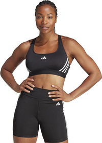 Adidas Powerimpact Train Medium-Support 3-Stripes Bra (Women's)