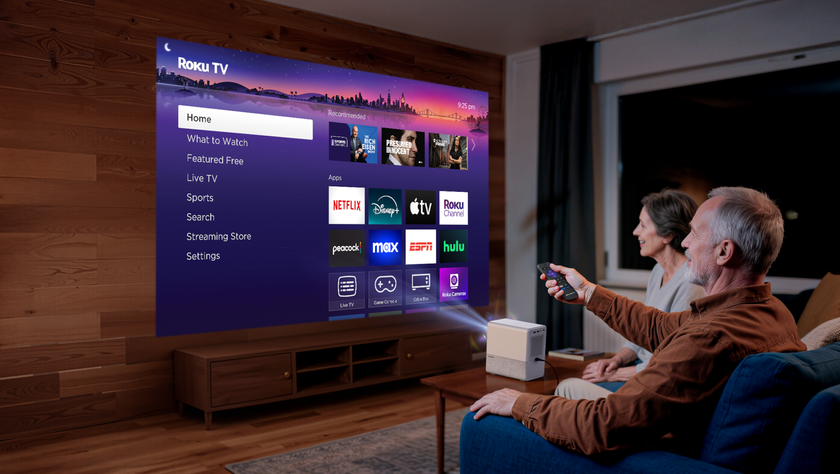 Aurzen Roku TV Smart Projector