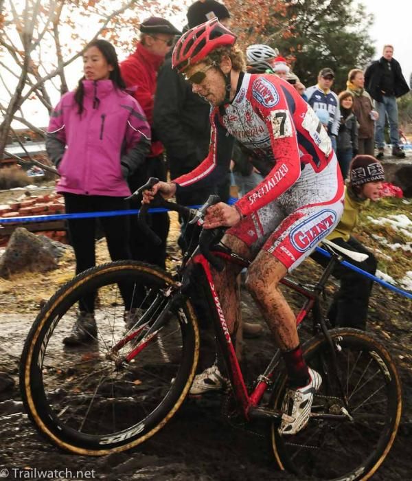 Jeremy Ferguson (Cal Giant Berry) making it up the run-up on his bike
