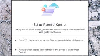 Bitdefender Internet Security Parental Controls: setup