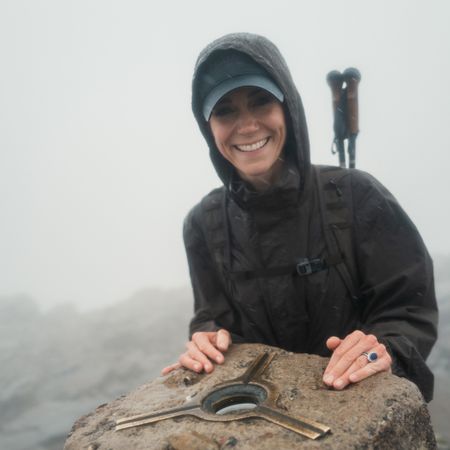 Princess Kate at the top of a mountain