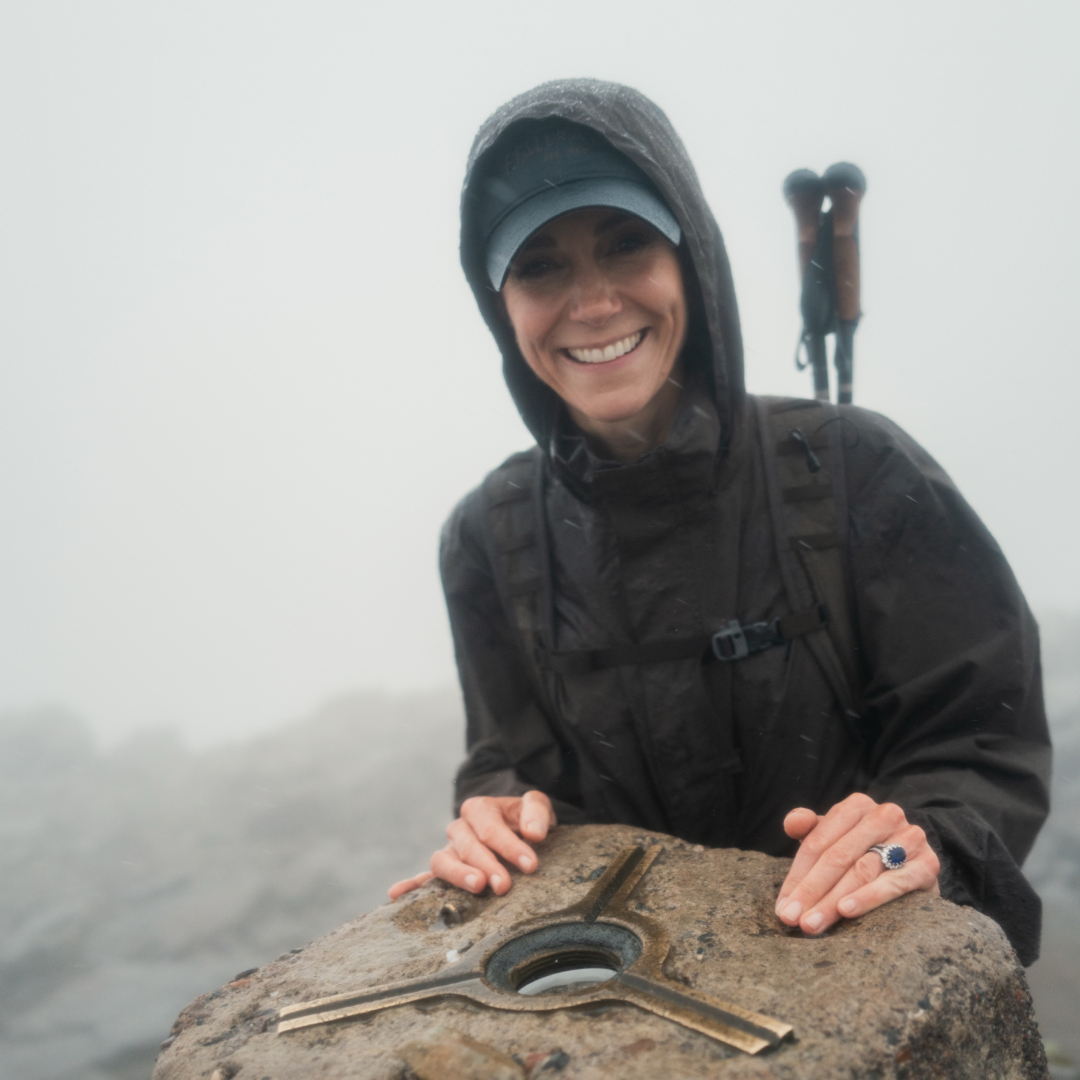 Princess Kate at the top of a mountain