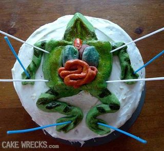 frog shape cake