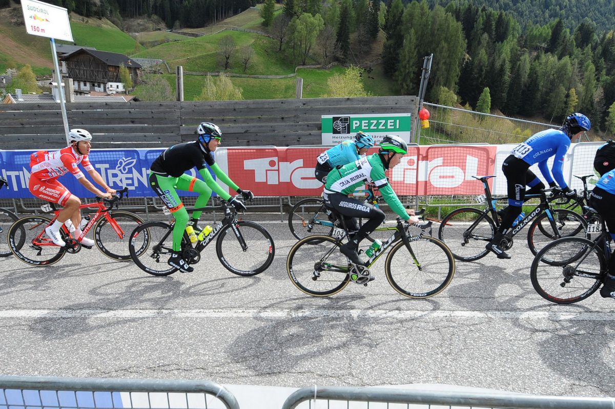 Nick Schultz (Caja Rural-Seguros RGA) sprinting at the the Tour of Alps